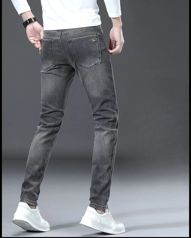 Slim Light Wash Denim Jeans