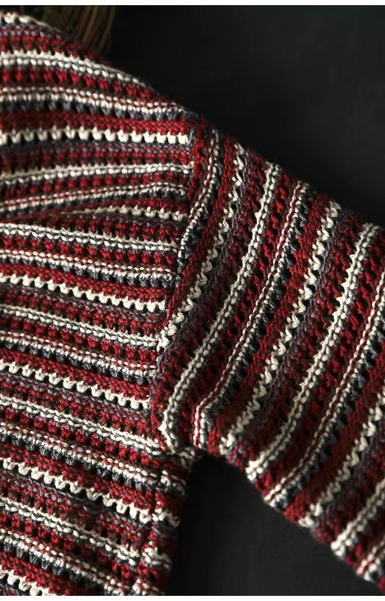 Loose Knit Winter Cardigan Sweater