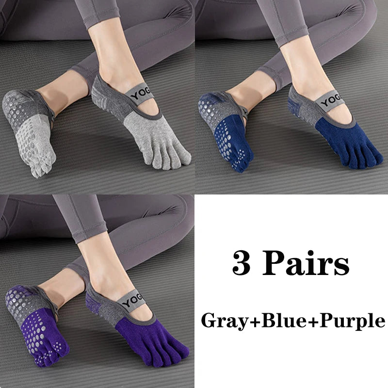 Grip Toe Yoga Socks Set