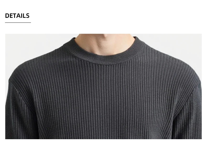 Knitted Smart Casual Tee Men