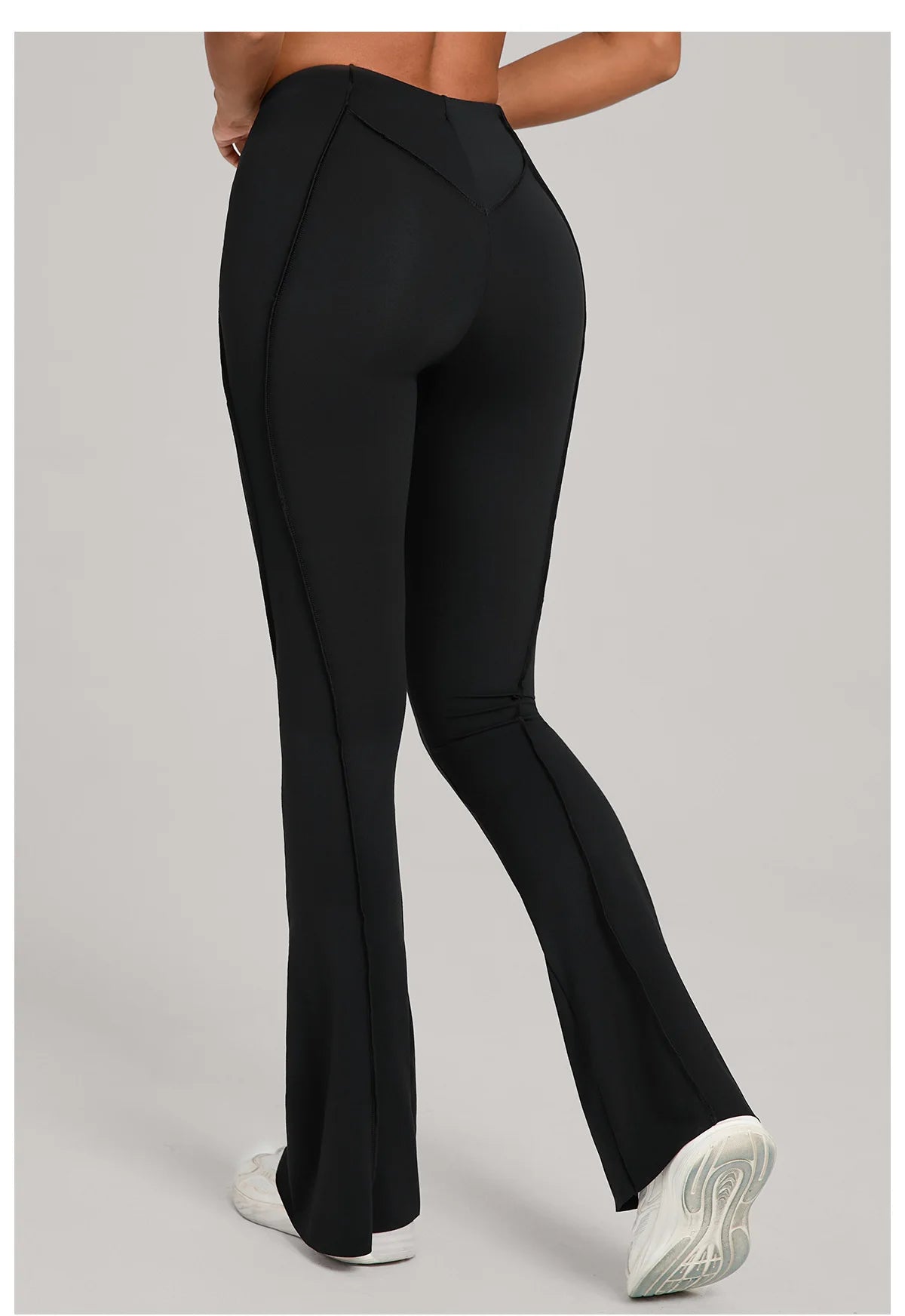 Gym Workout Women's Wide-Leg Tight-Fitting Hip-Lifting Yoga Flared Pants Dance High-Waist Flared Casual Outdoors Sports Trousers