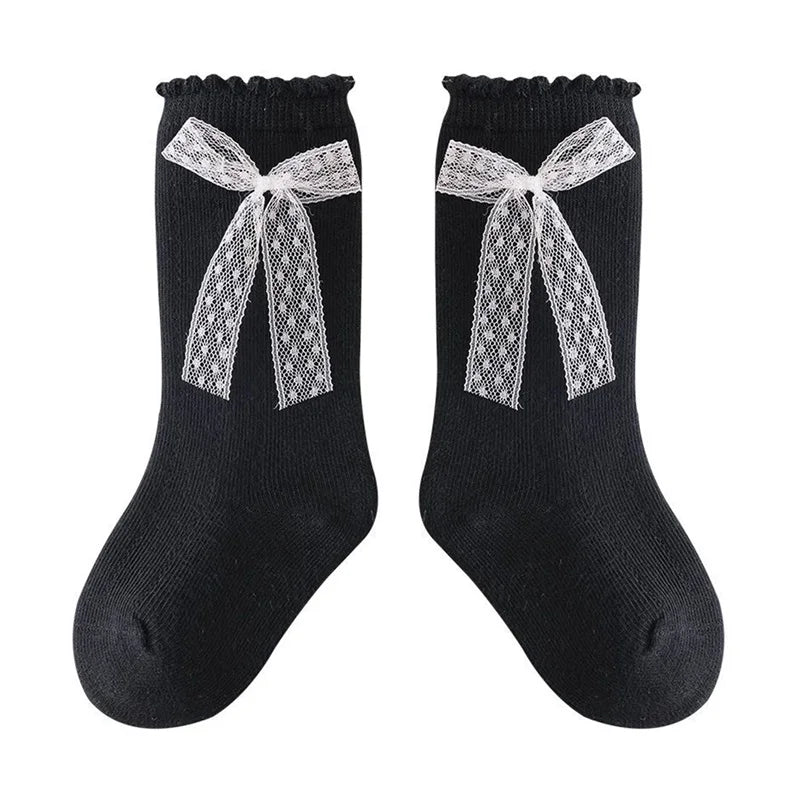 Princess Lace Bow Baby Socks