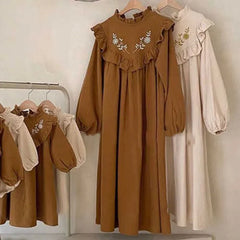 Mother Daughter Floral Long Sleeve Dress