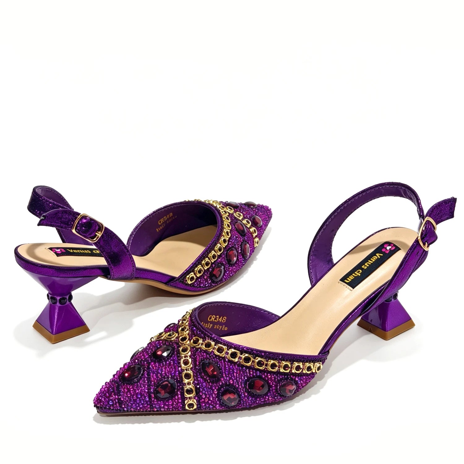 Pointed Toe High Heels Shoes and Matching Bag Set Women Fashion PU Leather Pumps Shoulder Bag Party Wedding Dress Footwear Handb