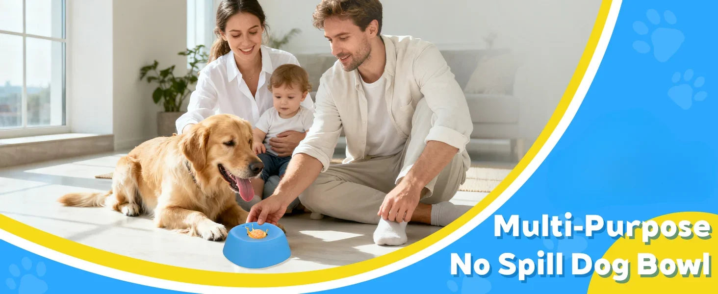 Liquid Slow Dog Bowls  Anti-slip Ball-shaped Bone Soup Dog Licking Bowl Licking Bowl for Healthy Eating Non-Slip and Anti-Chokin