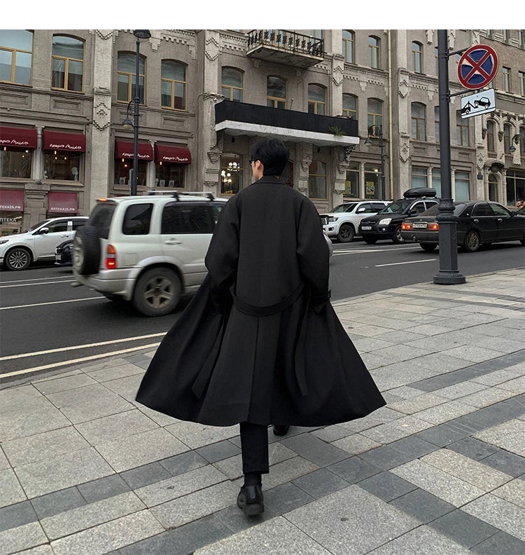 Korean Inspired Long Windbreaker