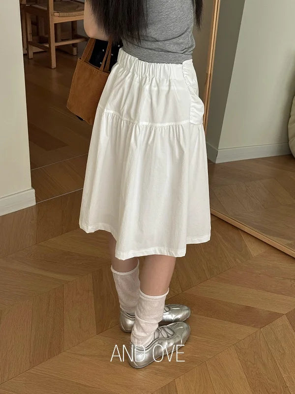 Chic Korean Style  Skirt for Young Women Spring Autumn Winter Seasonal Fashionable Inner Wear Casual Versatile Skirt