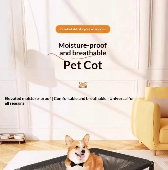 Elevated Dog Bed All Season Outdoor Indoor Waterproof Chew Proof Raised Pet Cot Large Small Dogs Dog Beds Pet Accessories