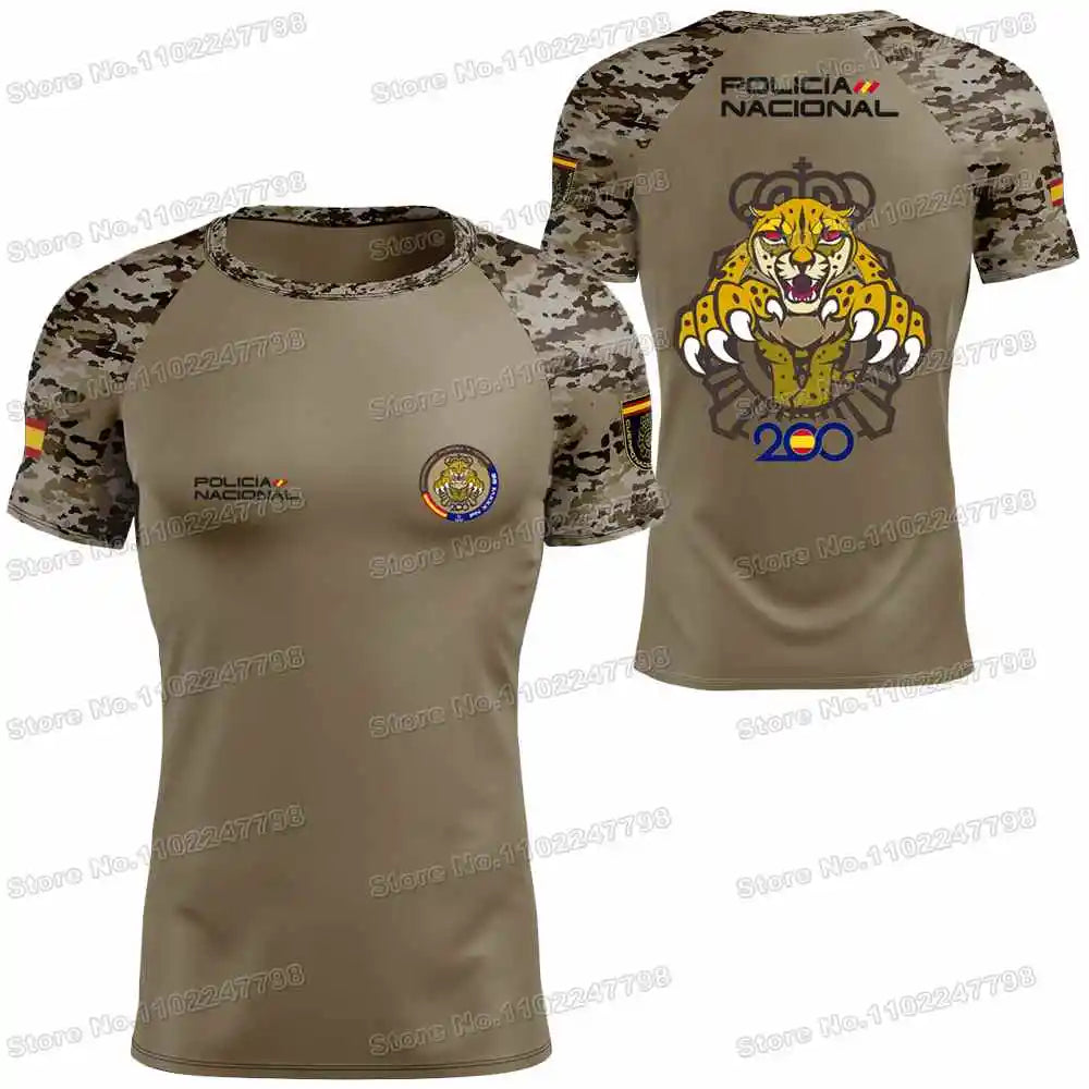 2025 Spain T Shirt Men Outdoor Shirts CNP Clothing Training Tops Downhill MTB Jersey Running Sportswear