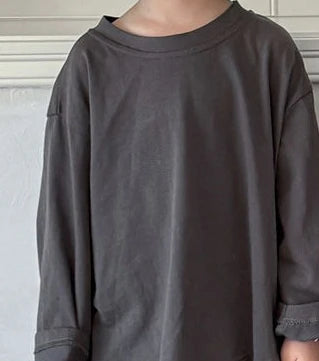 Kids Solid Long Sleeve Tee