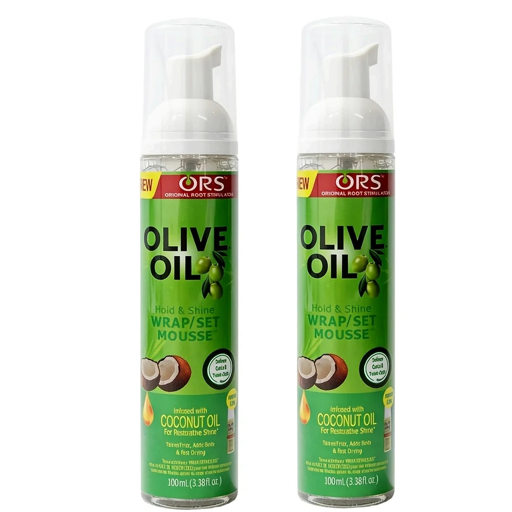 Curly Hair Mousse（100ml) For Wigs Strong Hold Olive Oil Hair Styling Mousse Anti-Frizz Hair Foam Mousse For Styling Hair Women