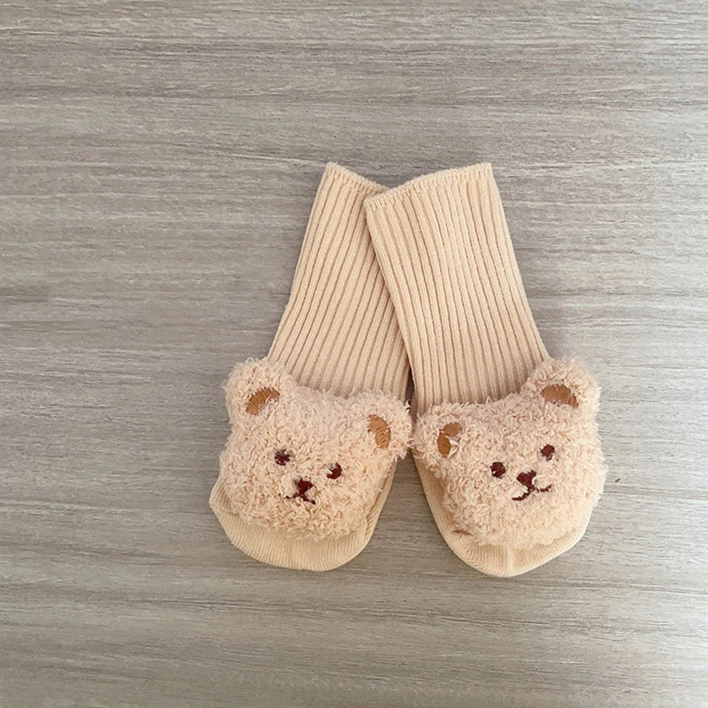 Cartoon Bear Infant Knit Socks