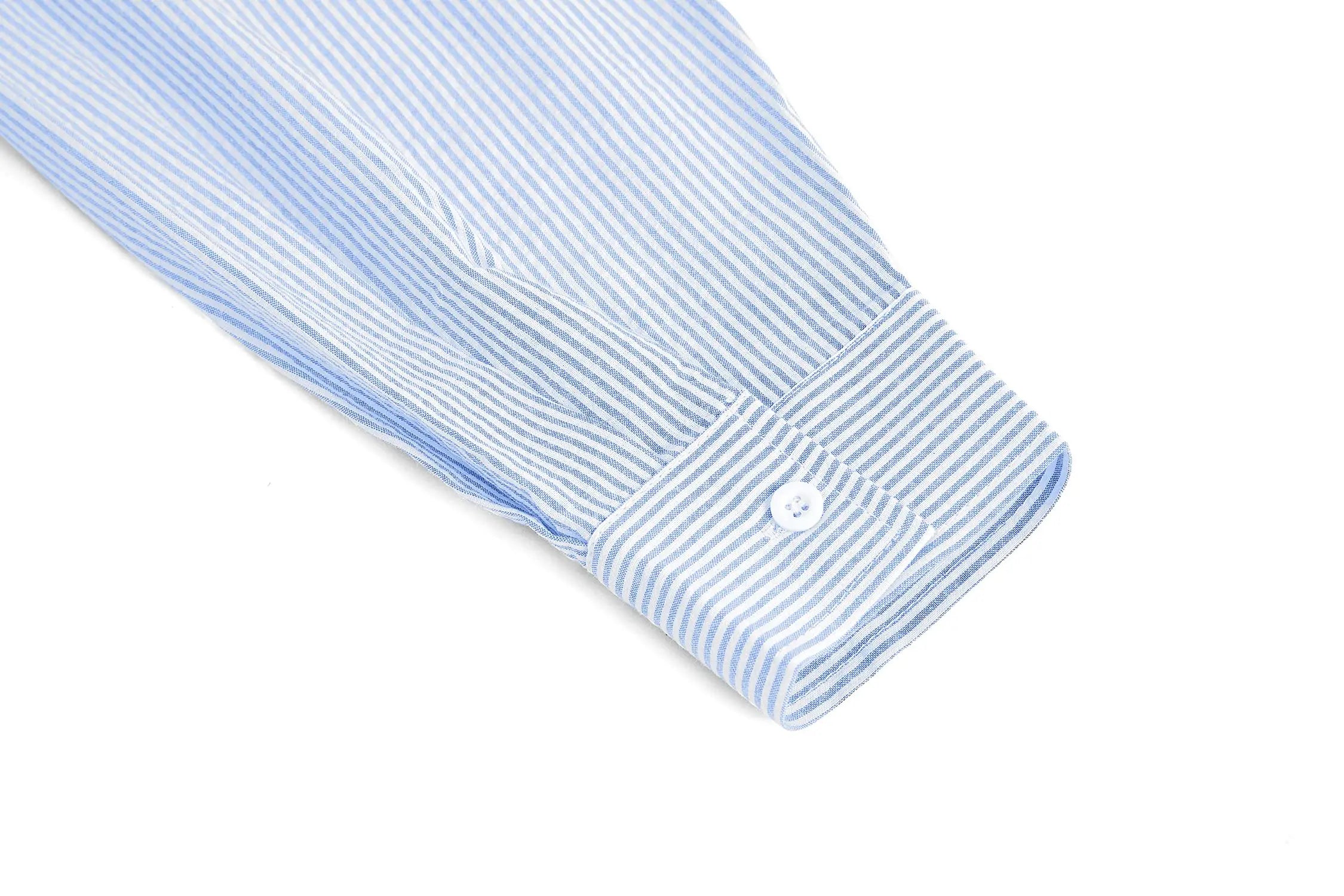 Striped Office Button Blouse