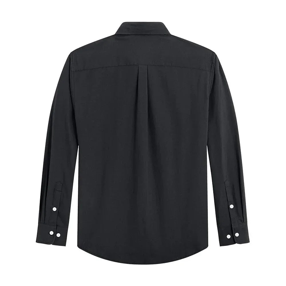 Solid Oxford Business Button Shirt
