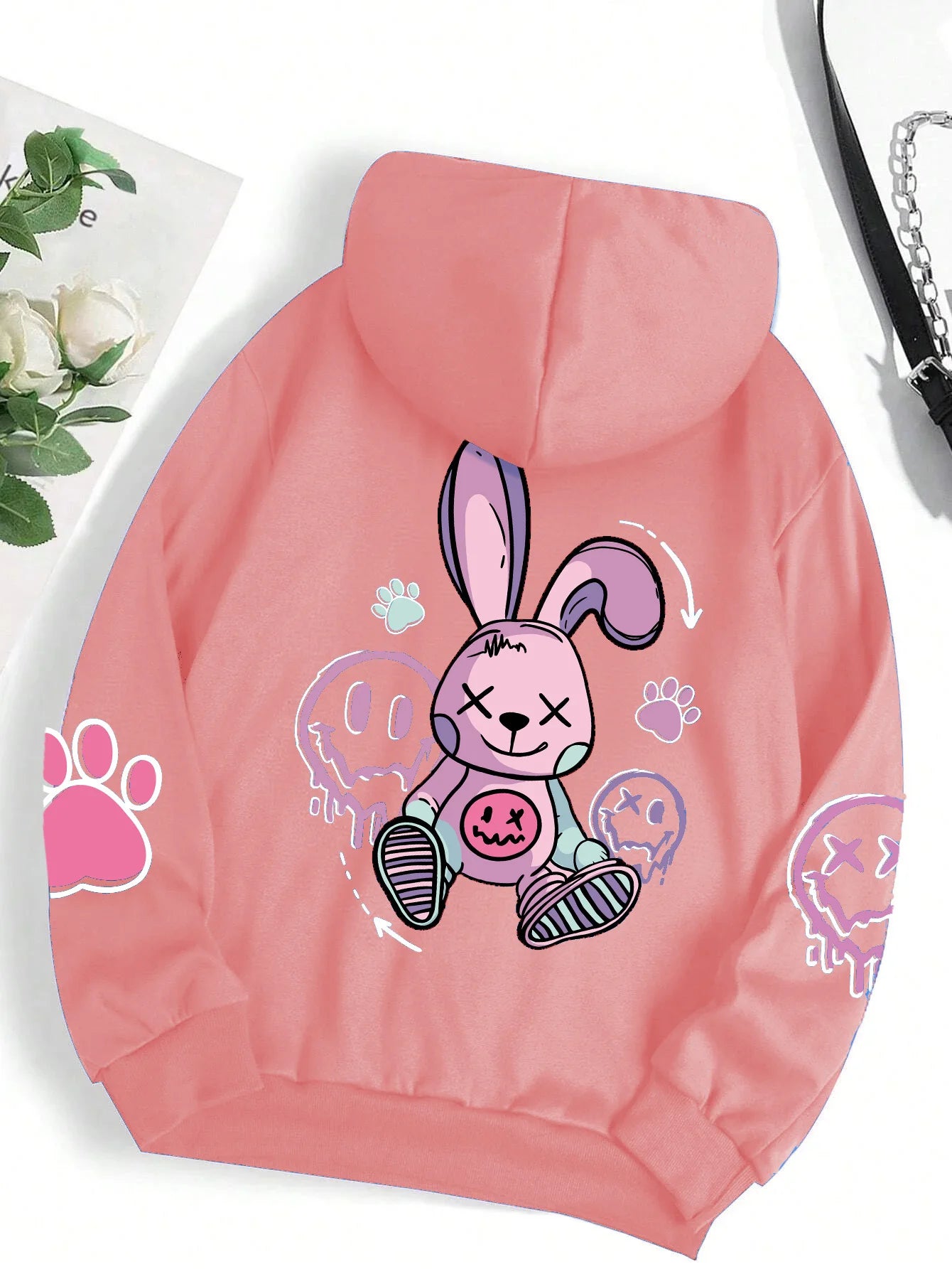 Urban Oversized Printed Fleece Hoodie