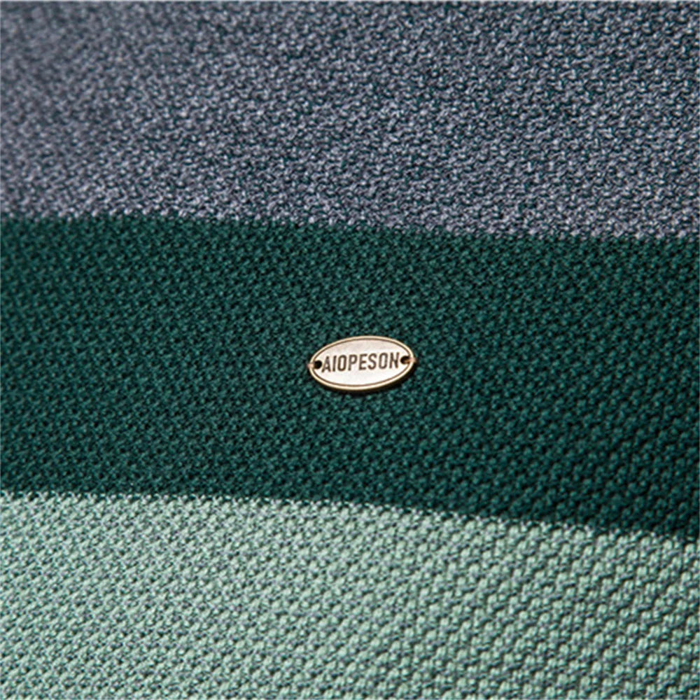 Spliced Cotton Knit Pullover