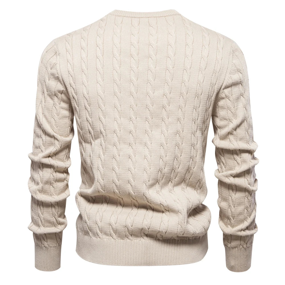 Giraffe Embroidered Knit Pullover