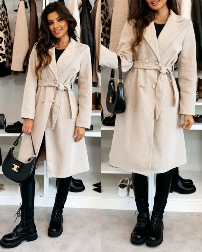 Vintage Double Breasted Wool Trench