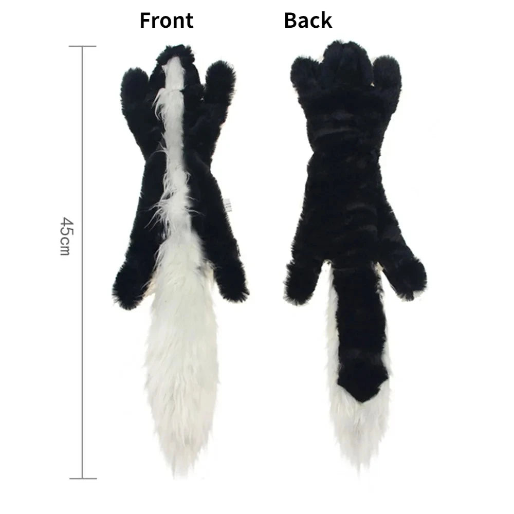 Stuffingless Crinkle Squeaker Dog Toy