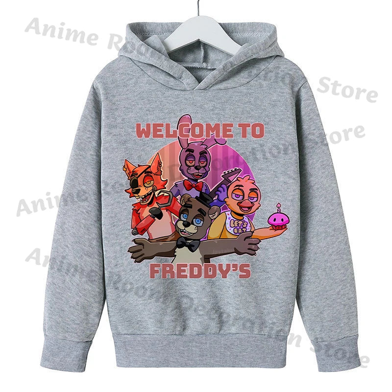 Kids Cartoon Sporty Pullover Hoodie