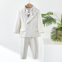 White Formal Boys Blazer Set