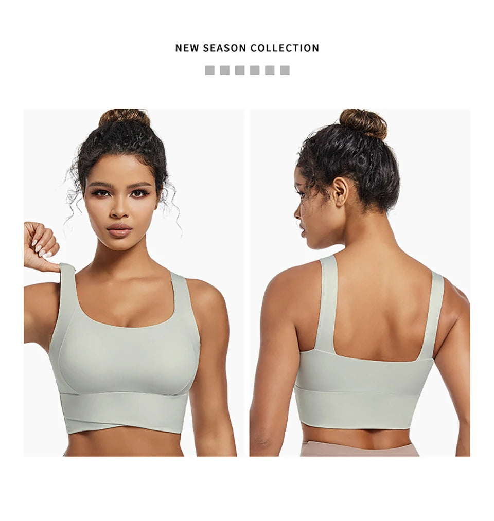 High Impact Sports Bras for Women High Support Padded Sports Bra Workout Fitness Crop Top for Women Racerback Bra for Yoga