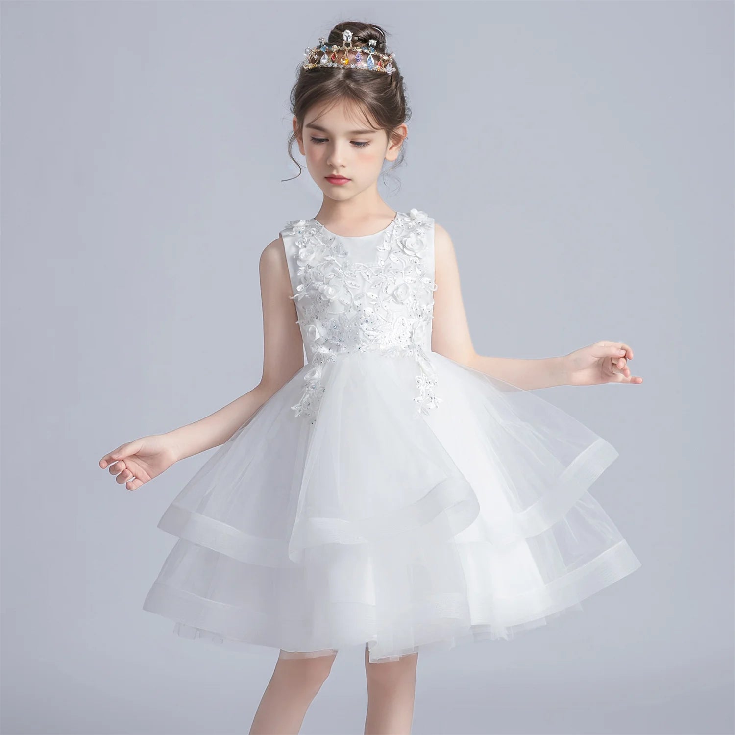 Pearl Cake Princess Party Dress