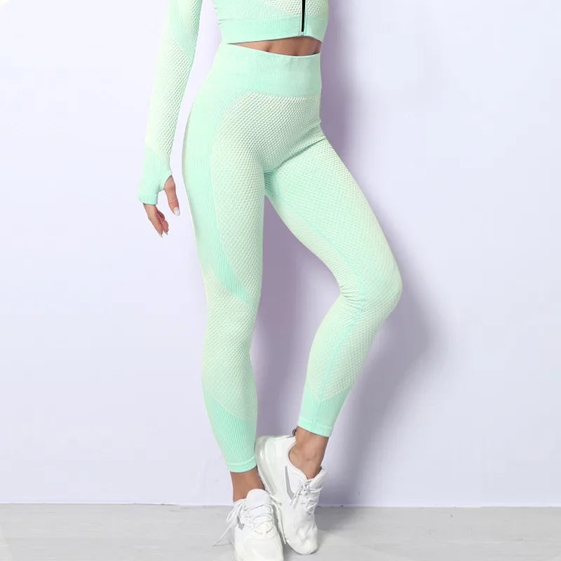High-Waisted Leggings for Women, Perfect for Yoga and Fitness, Seamless and Peach-Bum Design