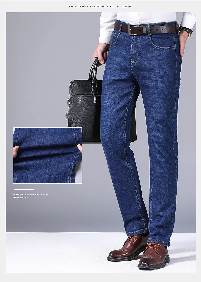 Smart Casual Straight Denim Jeans