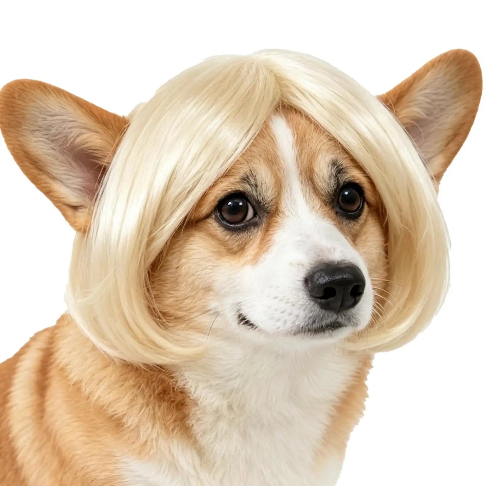 Pet Wig Accessories Dog Headdress Funny Costume Puppy Cosplay Dress Up Cute Pet Wig Cosplay Funny Props Head Accessories