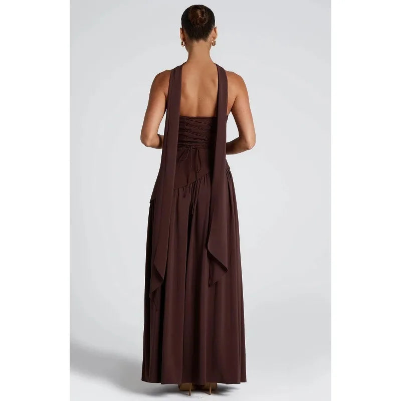 Chiffon Lace Ethereal Evening Gown