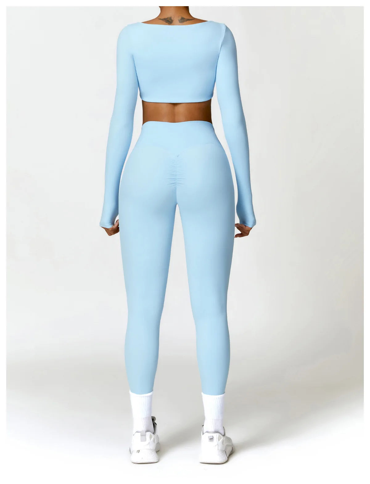 Summer 2PCS Yoga Suit Sports Set Women Quick-Dry Gym Set Women Tracksuit Running Workout Long Sleeve Sports Shirt Yoga Clothing