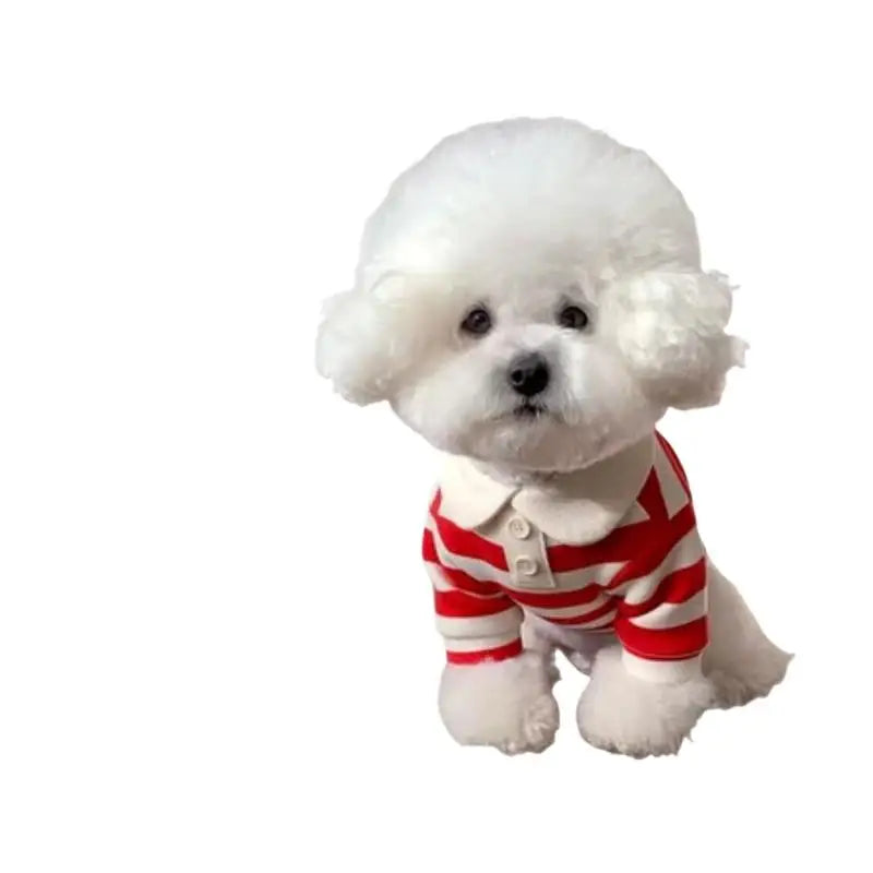 Striped Pet Shirt Soft Pullover Outfit Suitable For Puppy Dogs Cats Schnauzers Pomeranians Daily Casual Pet Apparel