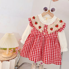 Sweet Plaid Baby Winter Dress
