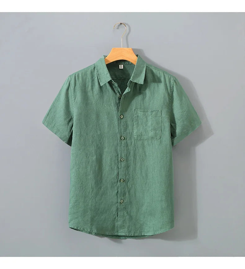 Solid Loose Short Sleeve Shirt