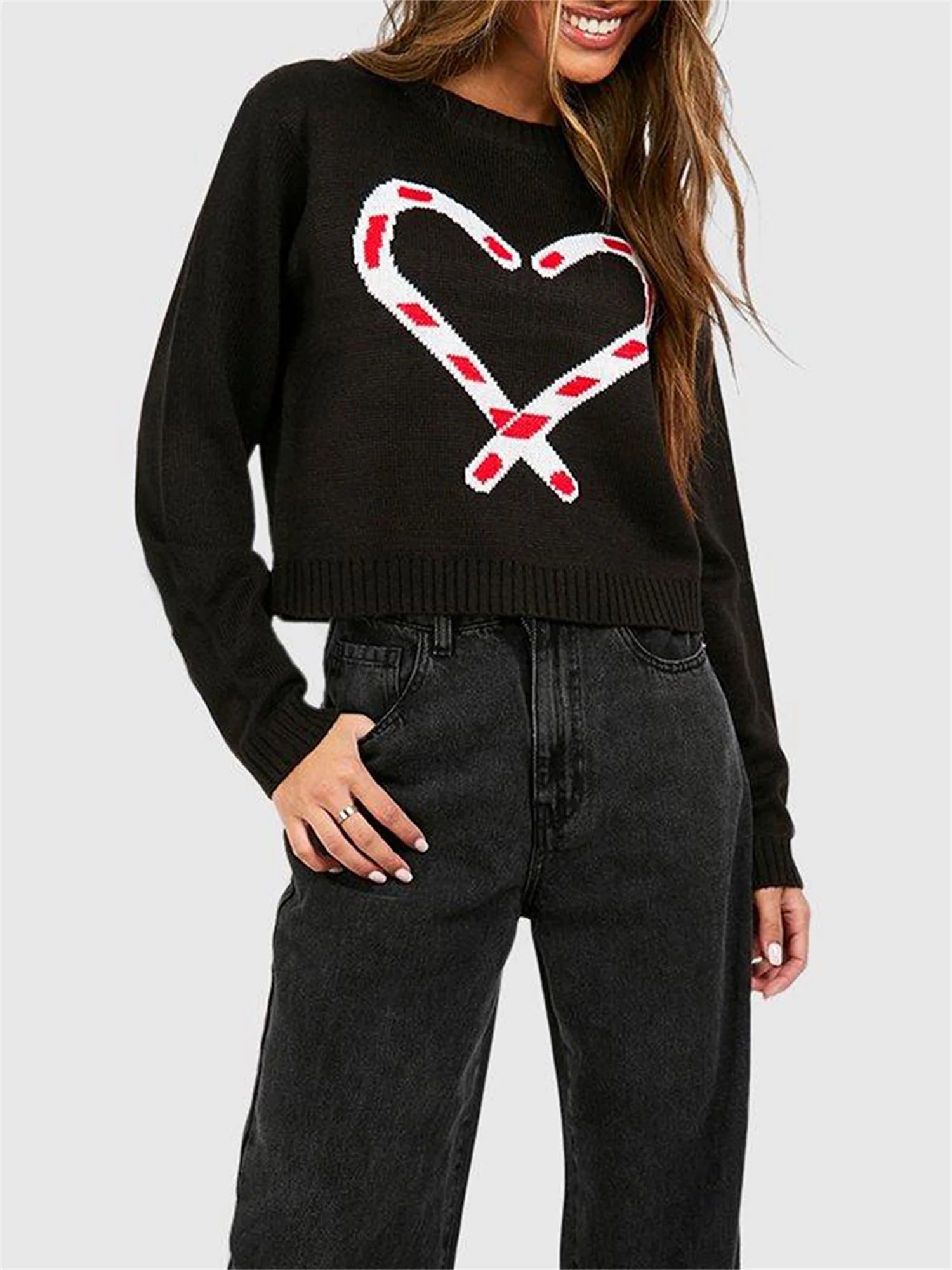 Snowflake Knit Christmas Pullover