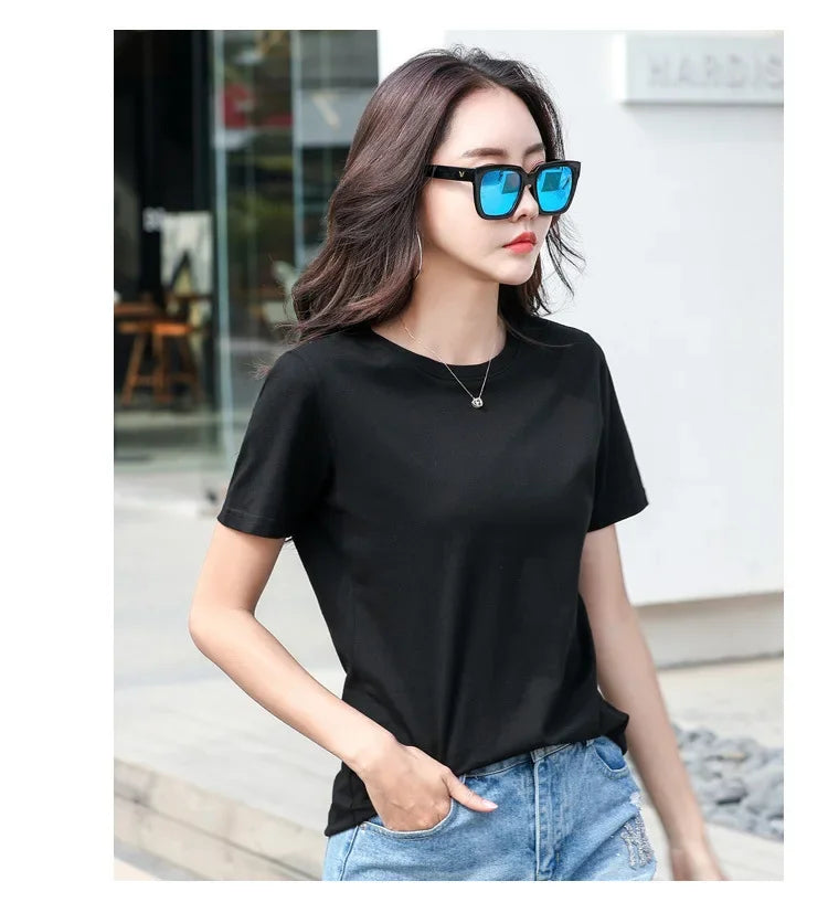 Pure Cotton Casual Loose Tee