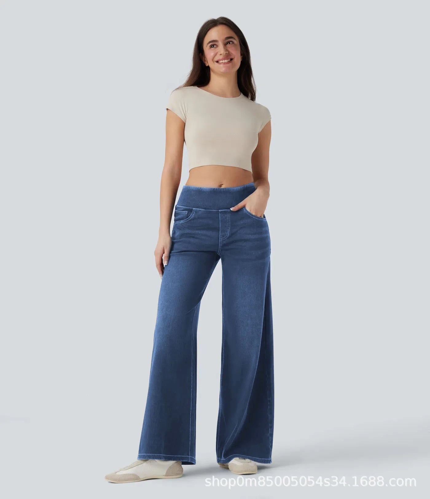 High Waist Wide Leg Jeans