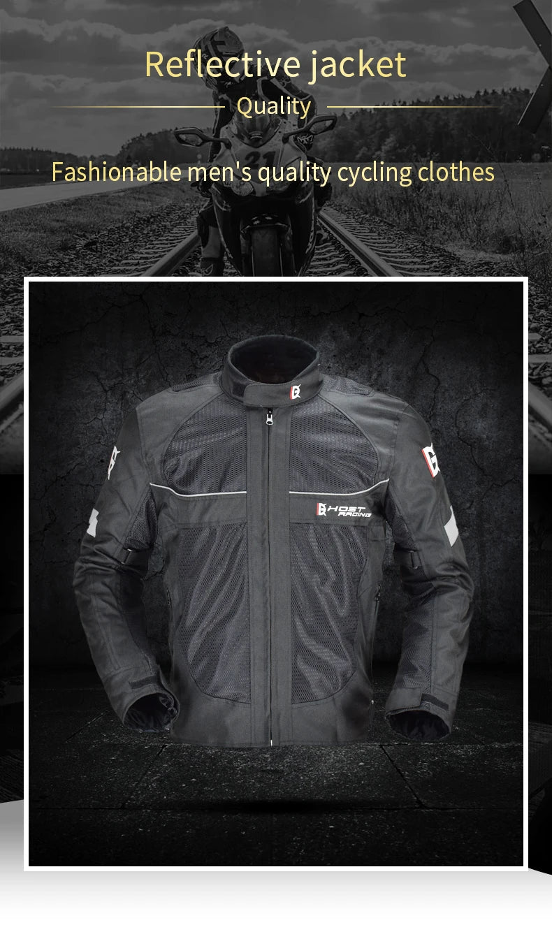 Reflective Protective Riding Jacket