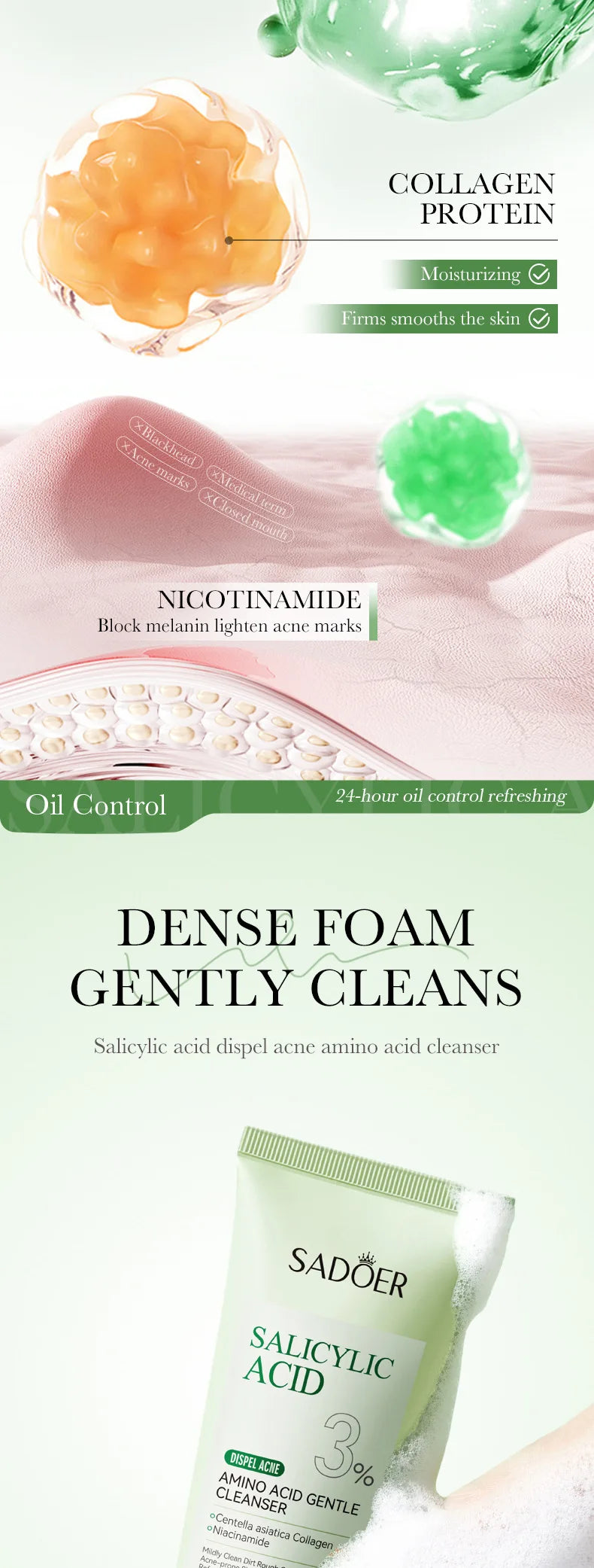 Salicylic Foam Facial Cleanser Wash