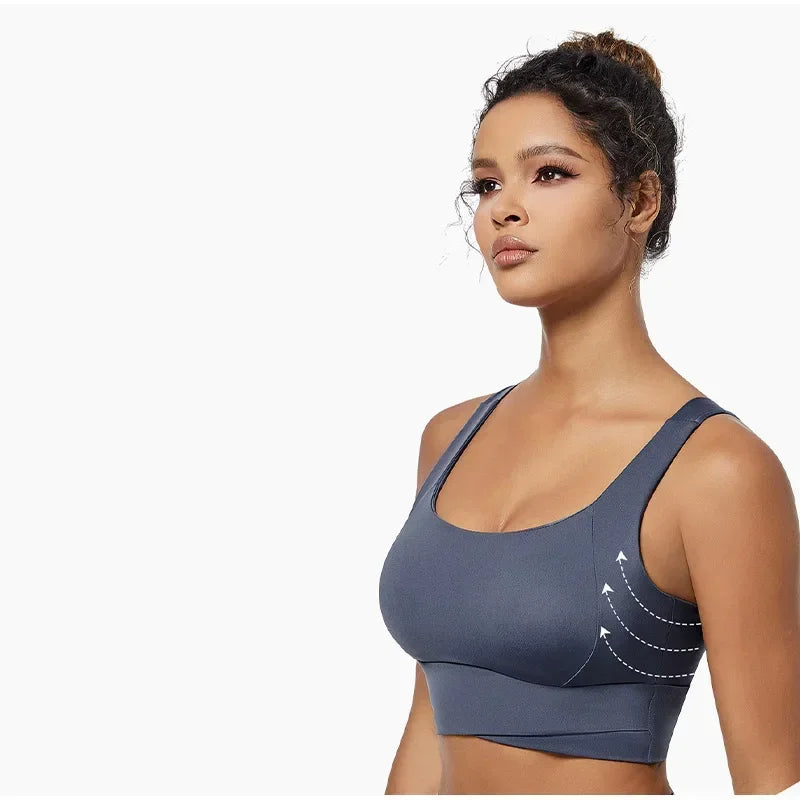 High Impact Sports Bras For Women High Support Padded Sports Bra Workout Fitness Crop Top For Women Racerback Bra For Yoga