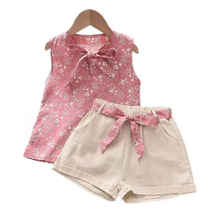 Sunny Sleeveless Baby Girl Set