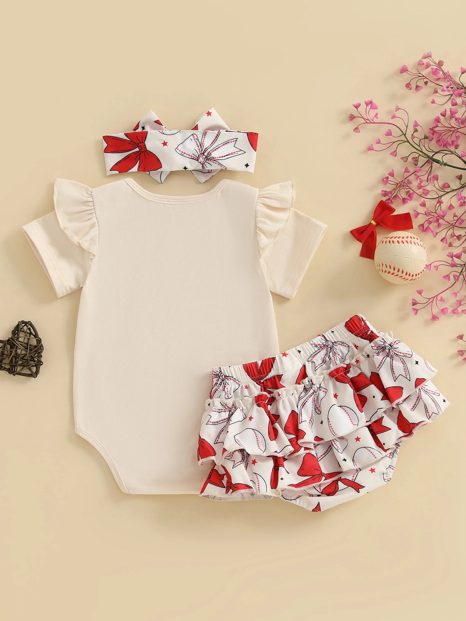 Floral Ruffle Toddler Summer Set