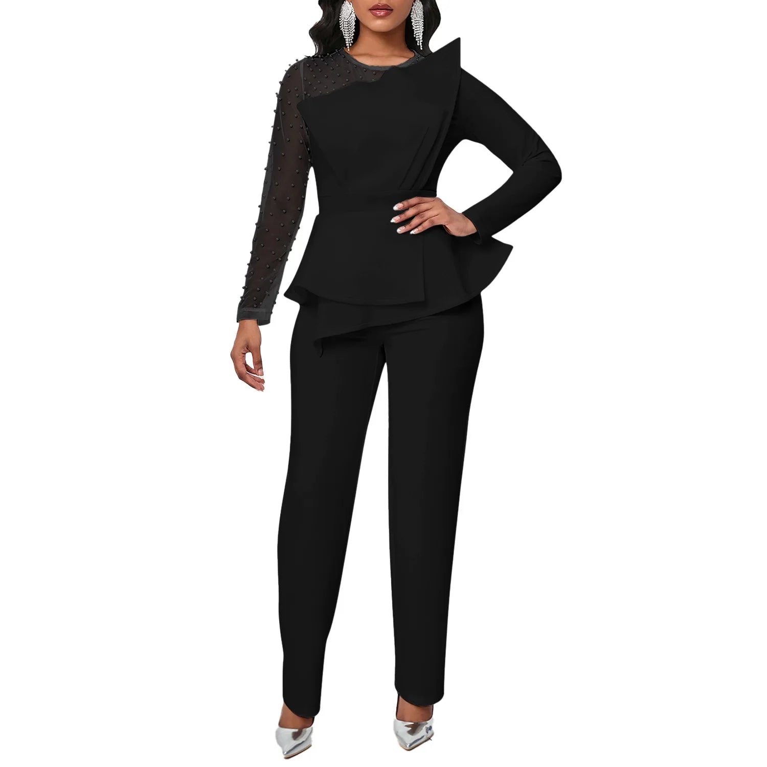 Luxury Beaded Party Night Jumpsuit