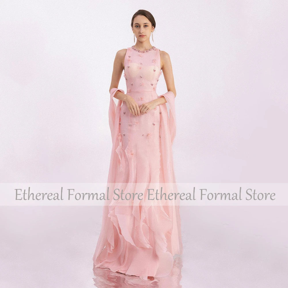 Beaded Mermaid Formal Evening Gown