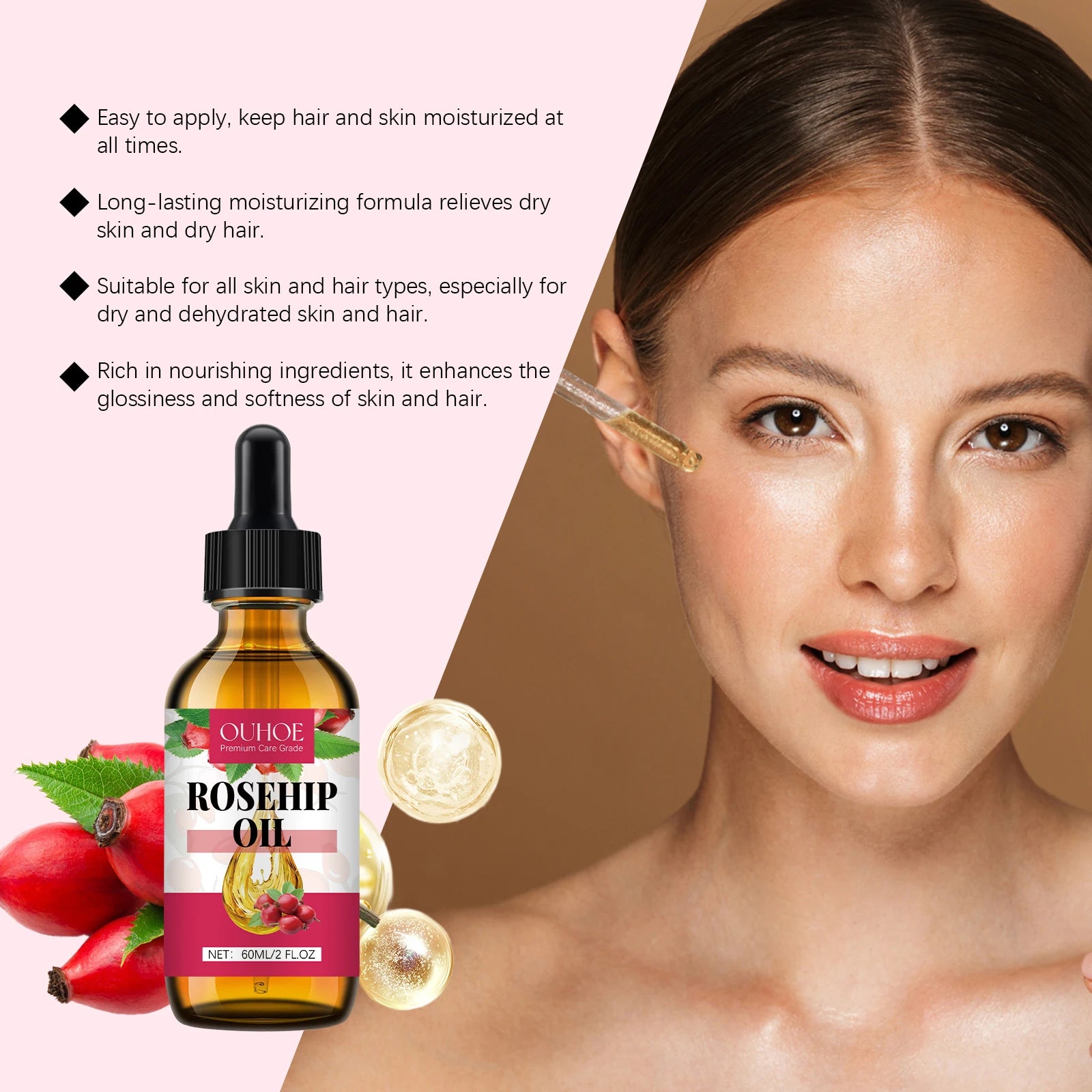 Organic Rosehip Facial Repair Oil