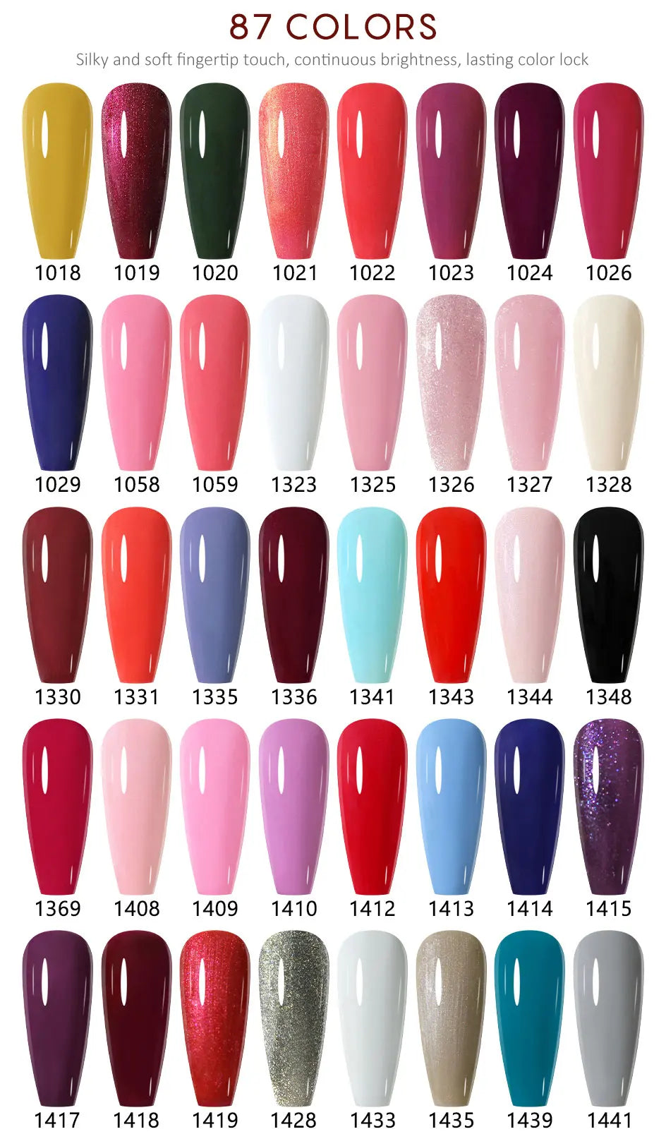 NAILCO 333 Colors Gel Nail Polish Semi Permanent Varnishes Nails Art Design Hybrid Soak Off Top Base Coat UV Gel Manicure 15ml