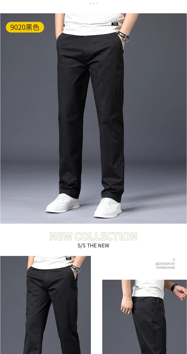 Everyday Stretch Straight Cotton Pants