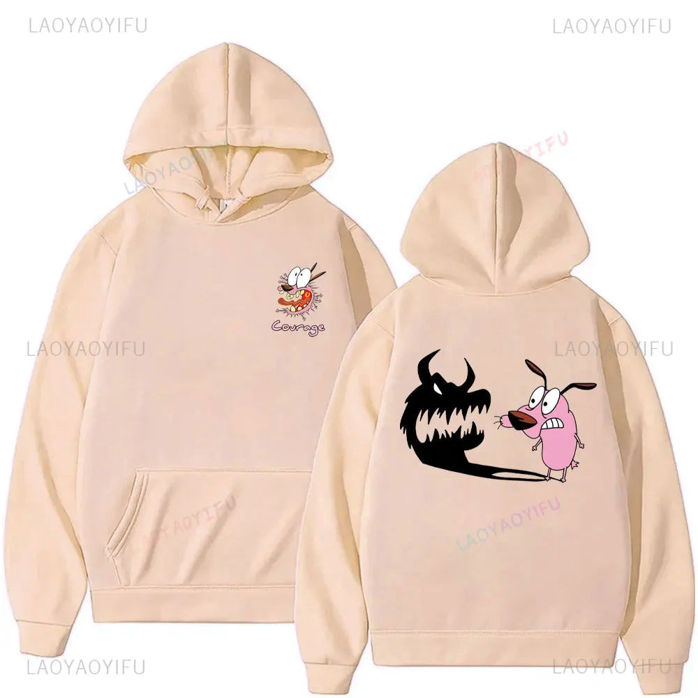 Vintage Cartoon Drop Shoulder Hoodie