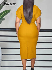 High Waist Bodycon Pencil Dress
